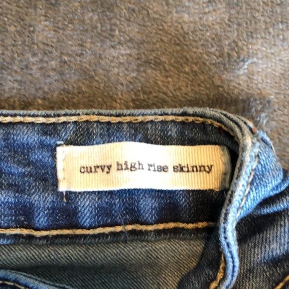 Women’s size 26 Jessica Simpson curvy high rise skinny blue jeans - Picture 10 of 12